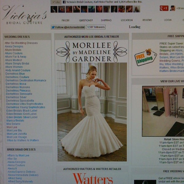 Foto diambil di Victoria&#39;s Bridal Couture oleh Victoria&#39;s B. pada 6/7/2012