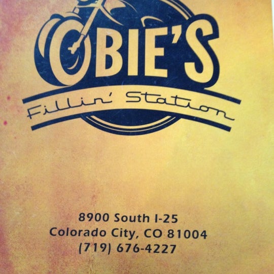 Photo taken at Obie&#39;s Fillin&#39; Station by Gary M. on 8/1/2012