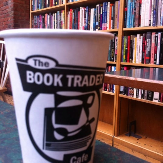 Photo taken at Book Trader Cafe by Jean-Christophe D. on 3/1/2012