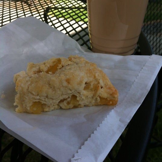 Amazing scones! This one is a ginger scone. I love that they aren't overly sweet.