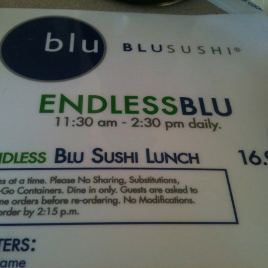 Photo prise au Blu Sushi par Catherine L. le2/10/2012