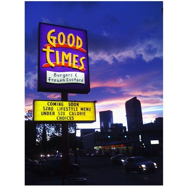 Photo taken at Good Times Burgers &amp; Frozen Custard by Jerome S. on 4/18/2012