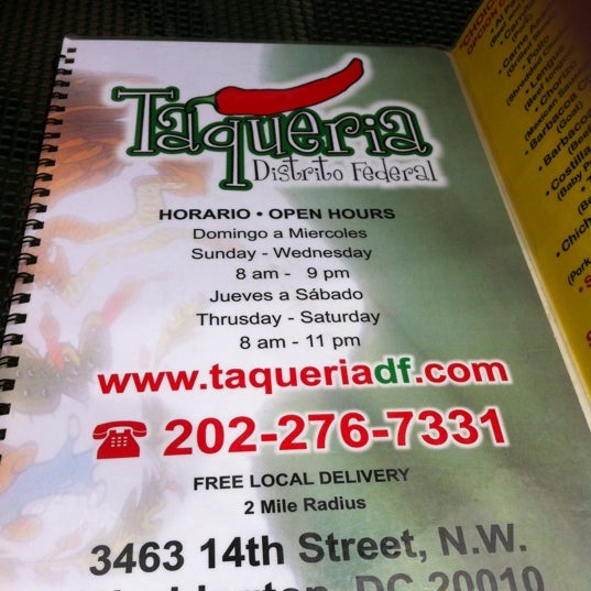 รูปภาพถ่ายที่ Taqueria Distrito Federal โดย Richard M. เมื่อ 5/30/2012