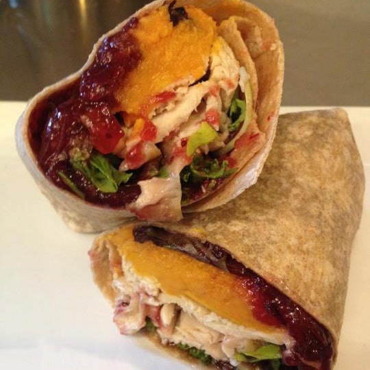Savor: Breakfast burrito; tuna melt...tastily modifies classic sandwiches (curried egg salad, tarragon chicken salad, a BLT with turkey) and continues to provide options for vegetarians.