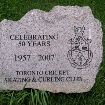Photo taken at Toronto Cricket Skating and Curling Club by Mahir K. on 10/10/2011