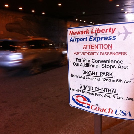 Coach USA Newark Liberty Bus Theater District 7 tips