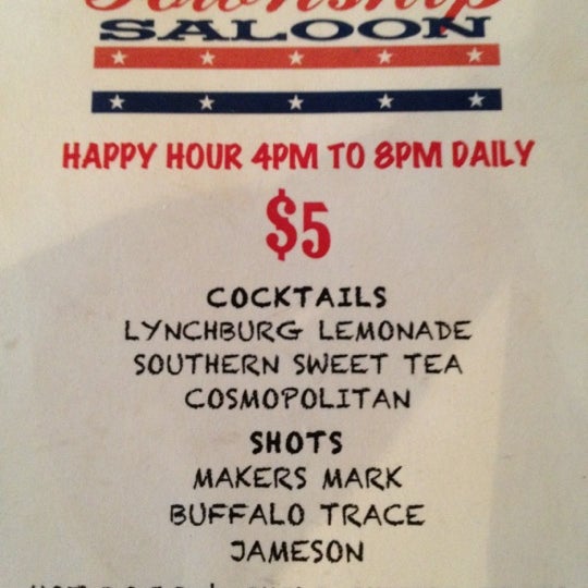 $5 shots of Maker's, Buffalo Trace, Jameson from 4-8pm daily!