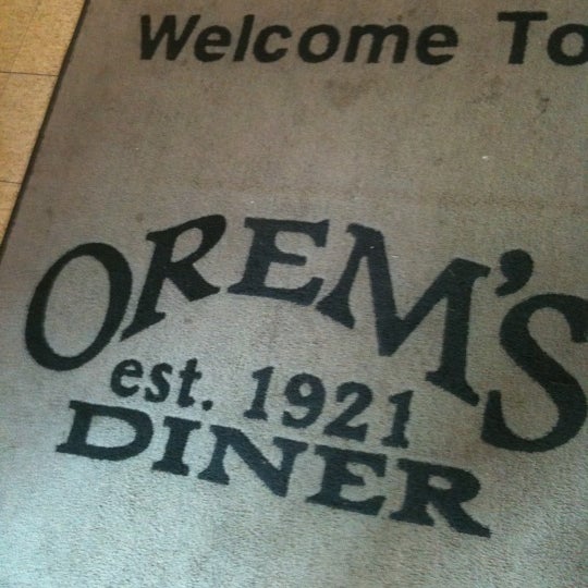 Photo taken at Orem&#39;s Diner by Ted E. on 9/3/2011