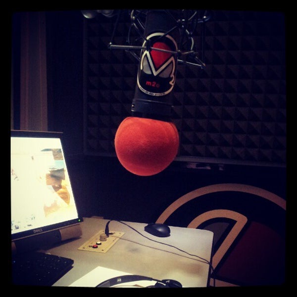 Photo taken at m2o radio by Stefania T. on 7/23/2012