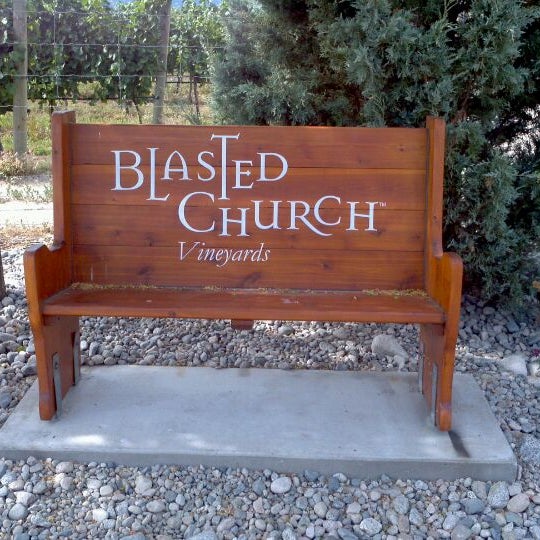 Photo taken at Blasted Church Winery by Dirk V. on 8/7/2012