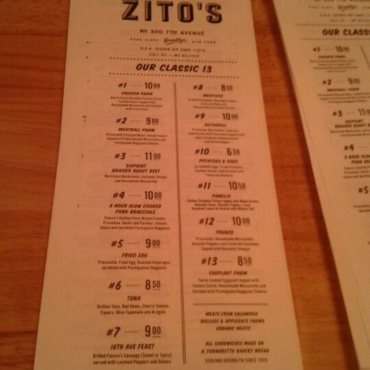 รูปภาพถ่ายที่ Zito&#39;s Sandwich Shoppe โดย Marilyn T. เมื่อ 1/28/2012