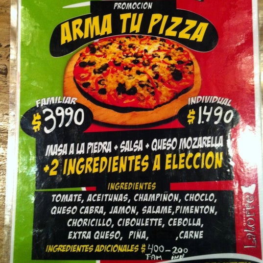 Photo taken at Latorre Pizza Santiago Centro by Andres P. on 9/7/2011