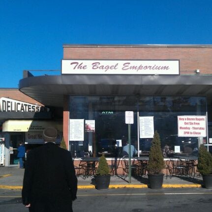 Photo taken at The Bagel Emporium by Tom M. on 12/26/2011