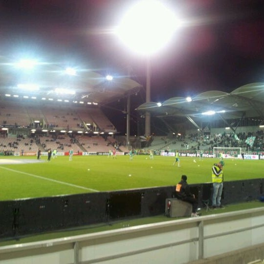 Photo taken at Gerhard Hanappi Stadium by michael b. on 3/21/2012