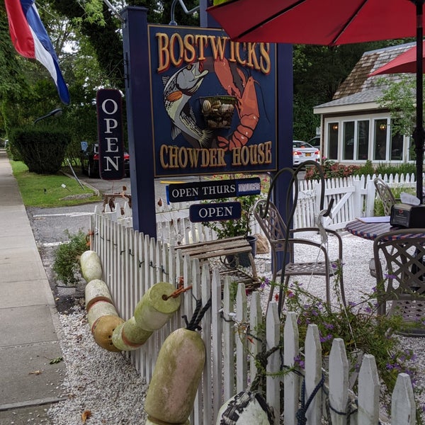 Photo taken at Bostwick&#39;s Chowder House by Christopher V. on 9/12/2019