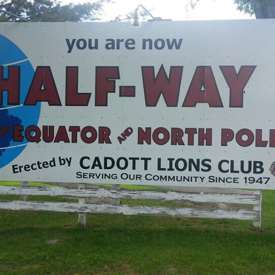 Halfway Point Between Equator And North Pole Cadott, WI