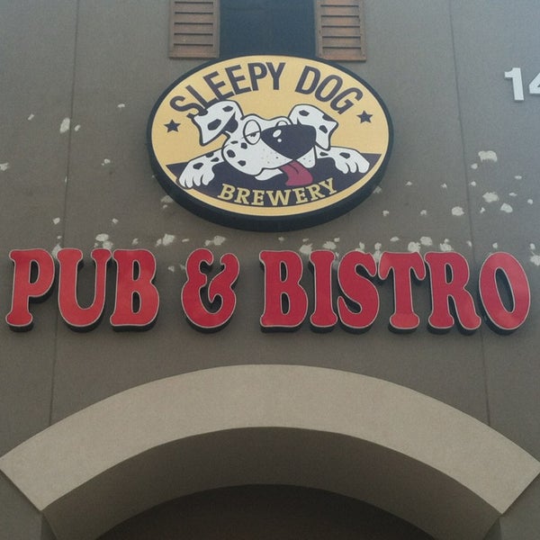 Photo taken at Sleepy Dog Pub &amp; Bistro by Pa J. on 2/7/2013