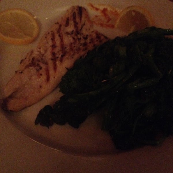 Empty at 7:30 Saturday. $28 for this branzino. I don't usually comment, but I felt like I should mention I was unimpressed for anyone checking this place out. Service was great, but not enough in NYC