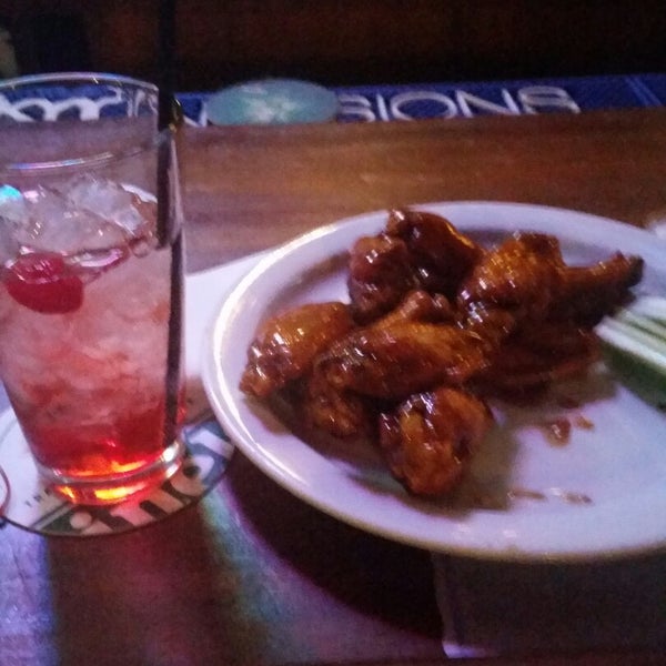 The bourbon wings and a Shirley temple!