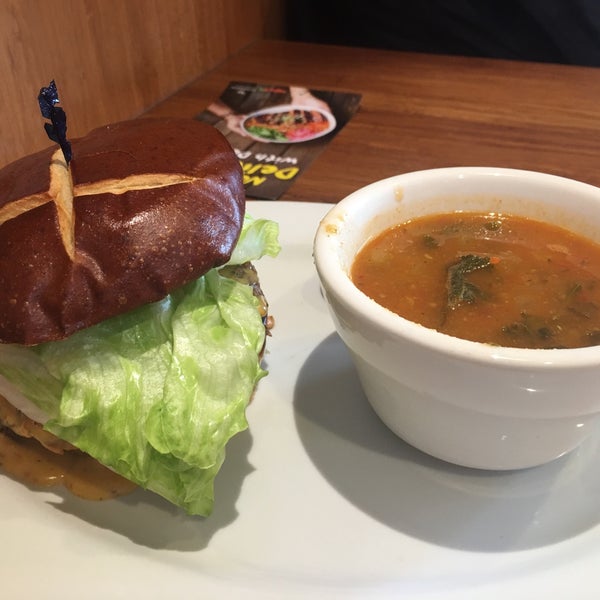 Photo taken at Veggie Grill by Dominic T. on 4/26/2017