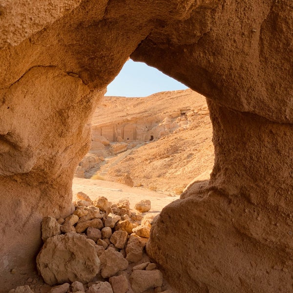 Photo taken at The Caves of Jethro (Nabatean Tombs) by Dana on 10/16/2020