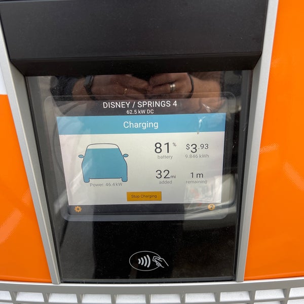 Charge Point Ev In Front Of Disney Springs West Side Entertainment