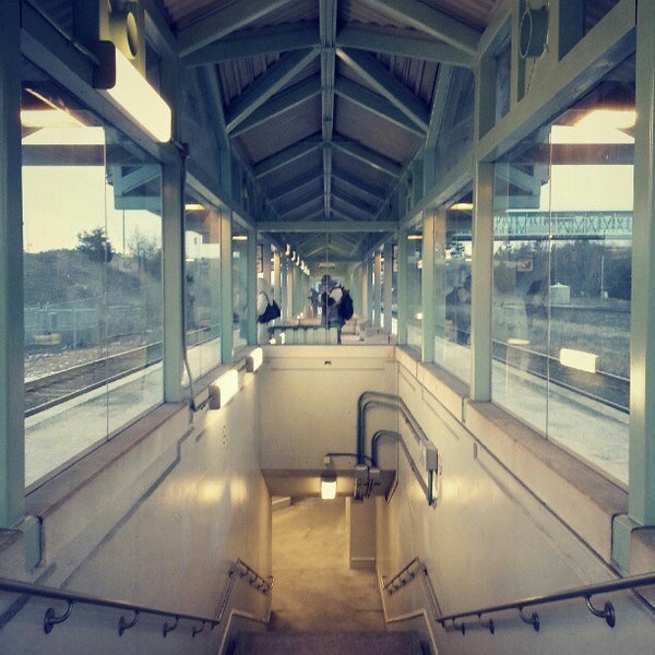 When you go to the station. When you go to the station