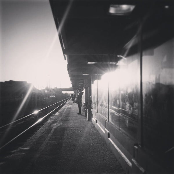 When you go to the station. When you go to the station