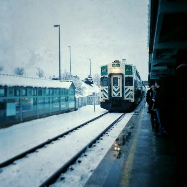 When you go to the station. When you go to the station