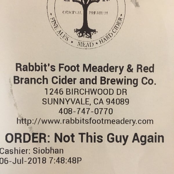 Das Foto wurde bei Rabbit&#39;s Foot Meadery von mark r. am 7/7/2018 aufgenommen