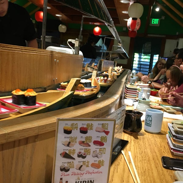 Photo taken at Isobune Sushi by Cesar G. on 9/18/2016
