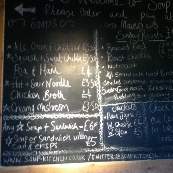 Soup Kitchen Soup Place in Manchester