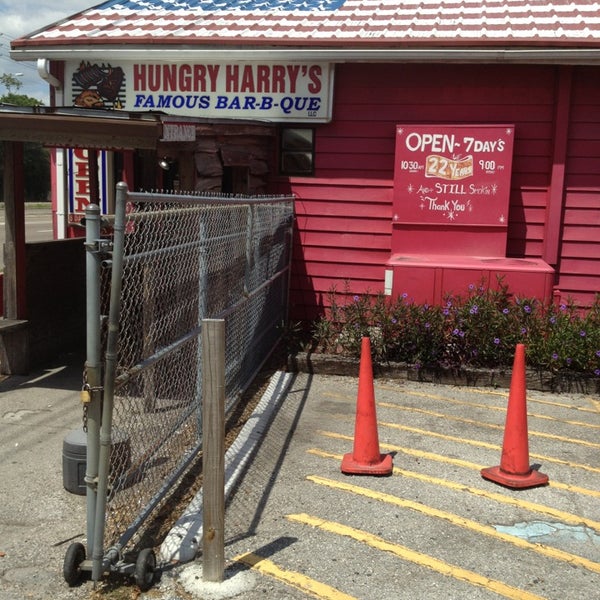 Photo taken at Hungry Harry&#39;s Famous BBQ by Rob M. on 4/7/2013