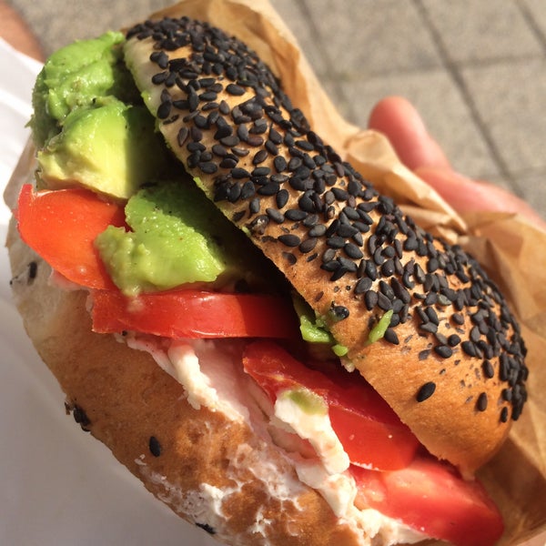 Best place for Bagels in Budapest!! They have a lot of different bagels and good vegetarian options as well. If you like techno, then you will love this place 😍