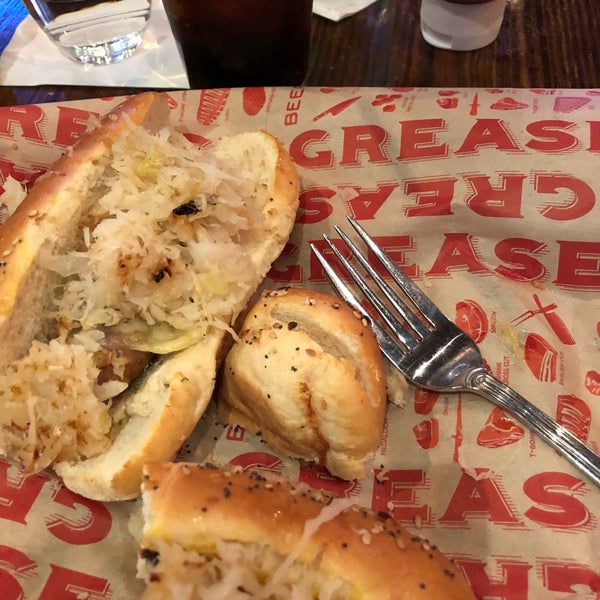 Photo taken at Grease Burger, Beer and Whiskey Bar by Marilyn W. on 3/8/2018