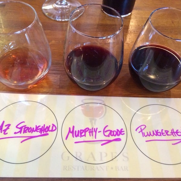 Get a wine flight for some variety and get a Zin Hamburger because it is amazing
