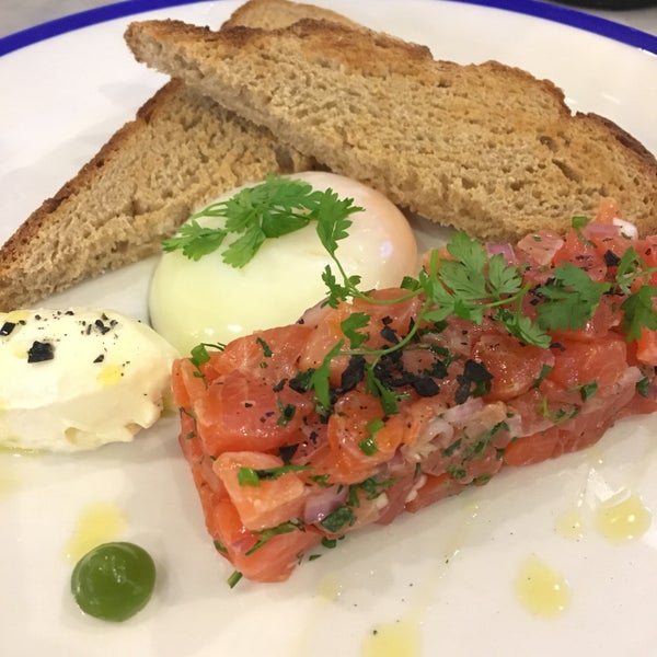 So happy to be back after many years. Food and coffee is still good. Cosy lil' place with baked goods and fancy breakfasts :) cured salmon and poached egg was very rich!
