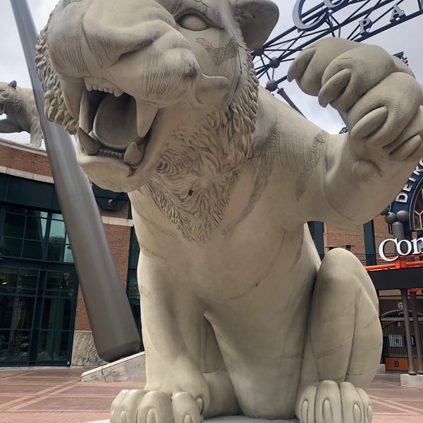 Tiger Statue by Keropian Sculpture Outdoor Sculpture in Downtown Detroit
