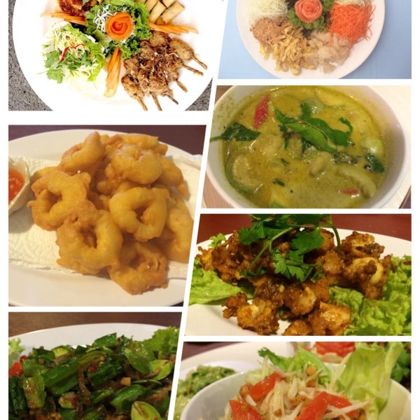 Best Thai food! Today we try out their new dish, Chok Dee yu Sheng ,chok Dee 4combination, crispy donut squid, salted egg squid,green curry chicken,petai&kacang botoi sambal, papaya salad.its so yummy