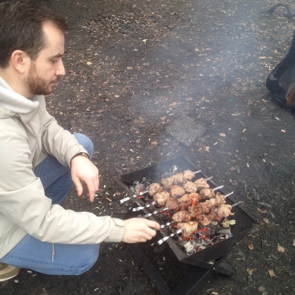 Шашлык в парке