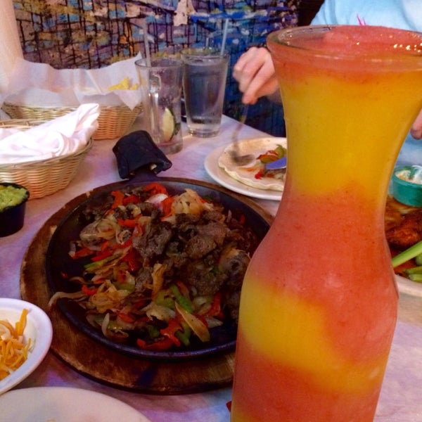 Don't miss out on the great fajitas! Be sure to mix and match flavors of frozen margaritas