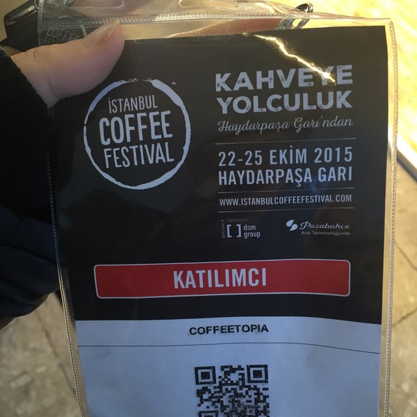 10/25/2015 tarihinde Sena K.ziyaretçi tarafından İstanbul Coffee Festival'de çekilen fotoğraf