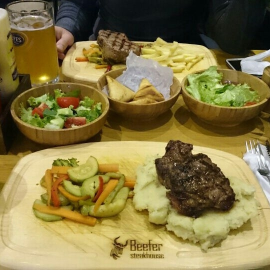 Photo taken at Beefer Steakhouse by Vedat E. on 4/18/2015