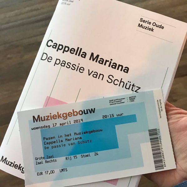 Photo taken at Muziekgebouw by Johan O. on 4/17/2019