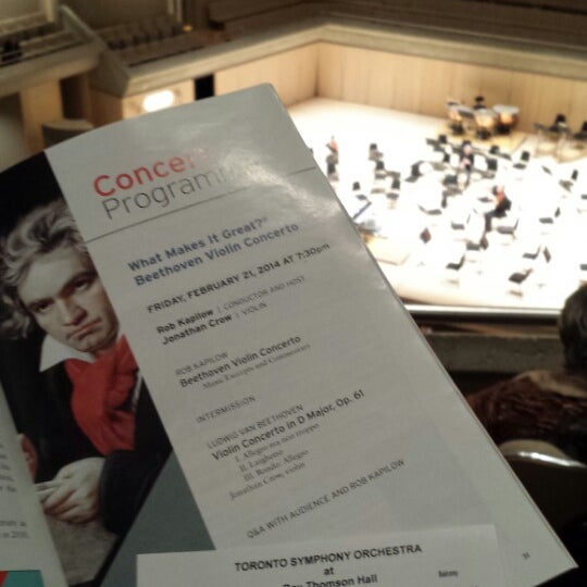 Photo taken at Toronto Symphony Orchestra by Dayes W. on 2/22/2014