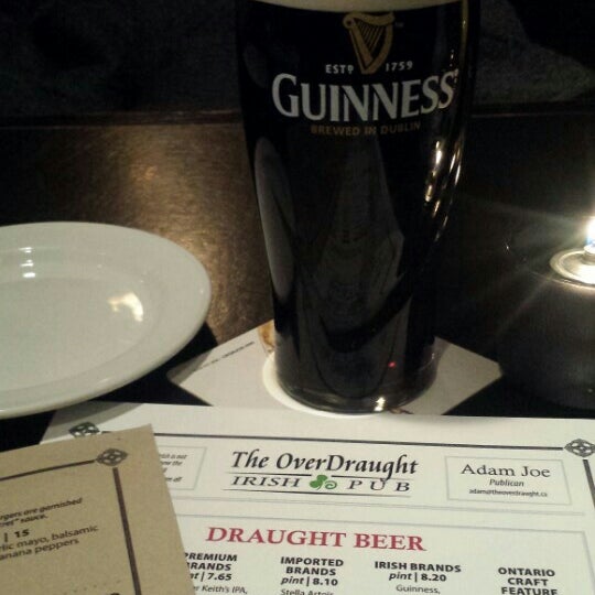 Photo taken at The OverDraught Irish Pub by Dayes W. on 3/12/2016