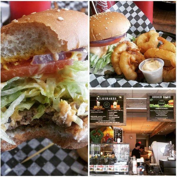 Photo taken at Burger Stomper Gourmet Burger &amp; Milkshake Bar by Dayes W. on 2/28/2016