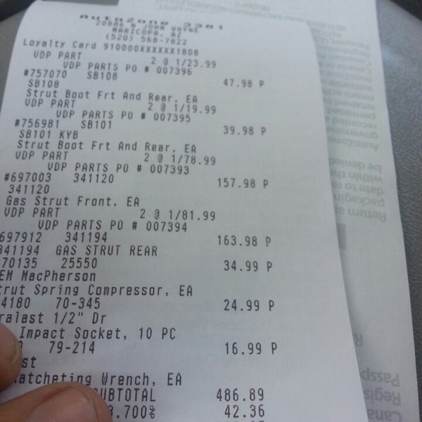 AutoZone 1 tip from 84 visitors