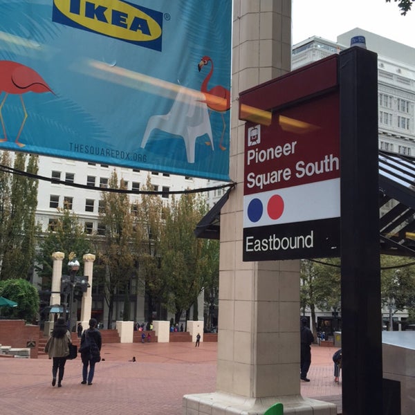 TriMet Pioneer Square North MAX Station Light Rail Station in Portland