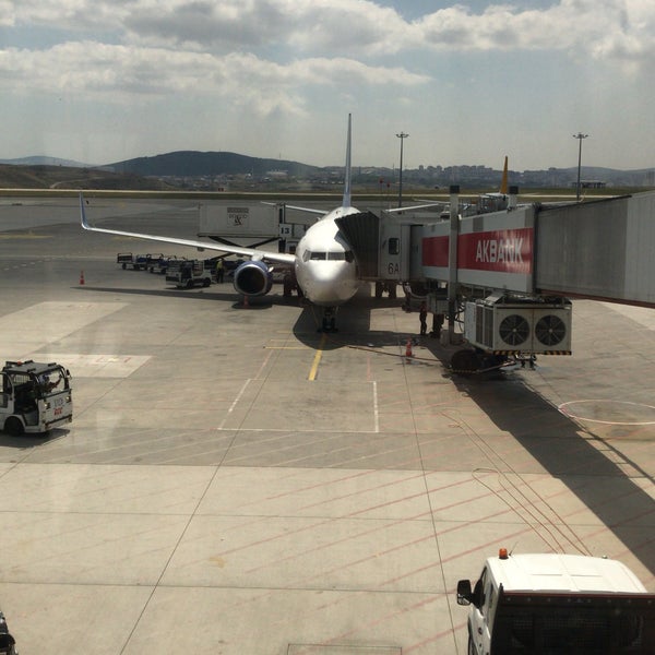 Photo taken at Istanbul Sabiha Gökçen International Airport (SAW) by Anıl Ç. on 8/16/2018